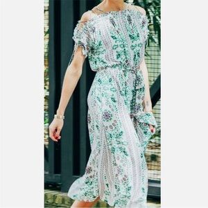 Tory Burch Floral Off-Shoulder Dress